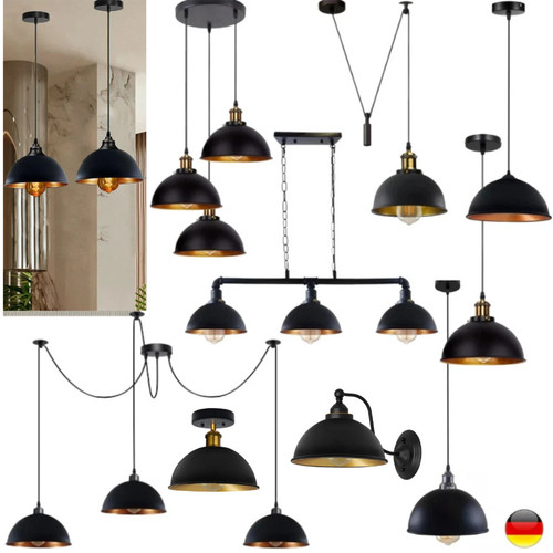 Plafoniera vintage industriale