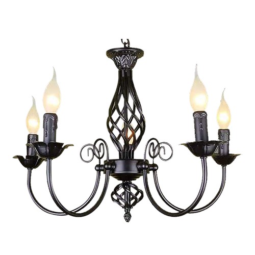 Lampadario luci retrò nero - luci,