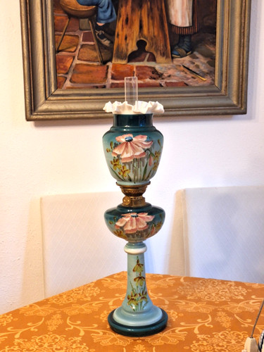Vecchia lampada stile liberty - vecchia,