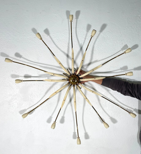 Lampadario vintage ottone - vintage,