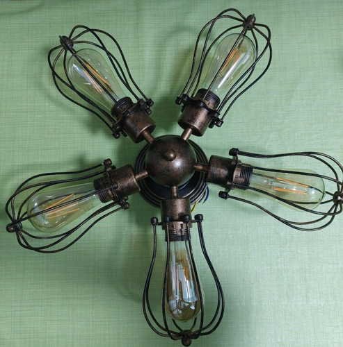 Vintage plafoniera industriale - vintage,