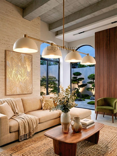 Lampadario lineare luci - lampadario, 4